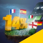 Topowa liga Europejska z bonusem +14% w Lvbet